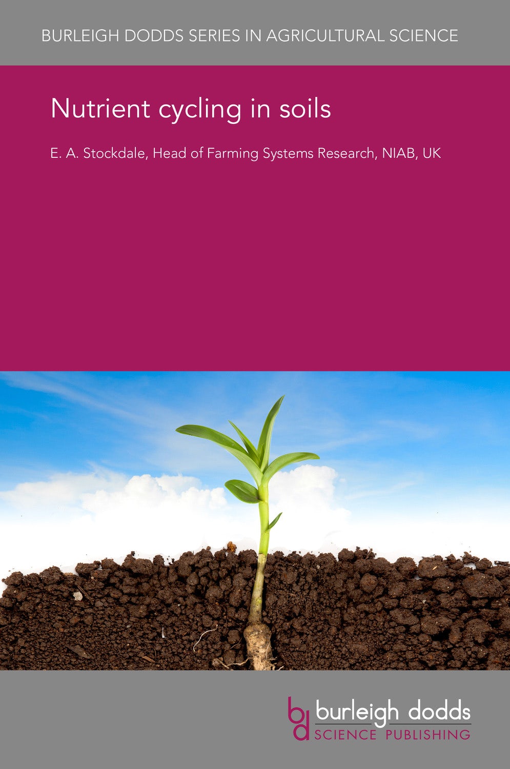 Book cover image for Nutrient cycling in soils ISBN: 9781786764003